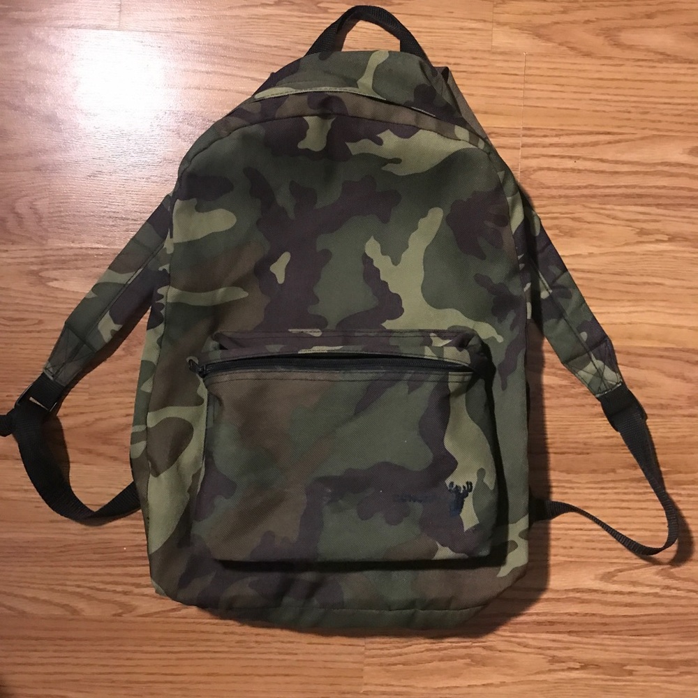 Conceal Camouflage Bookbag lightweight Nylon 2 Zipper Pockets